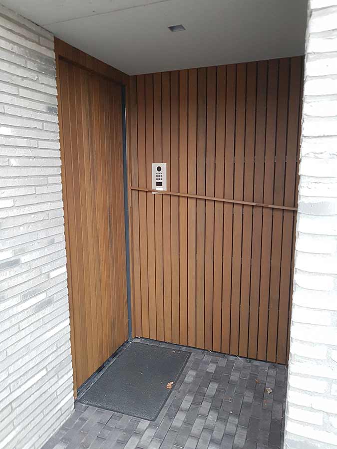 Voordeur van een nieuwe woning in Nuland