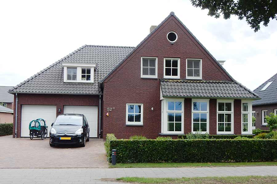 Vooraanzicht nieuwbouwwoning in Nuland